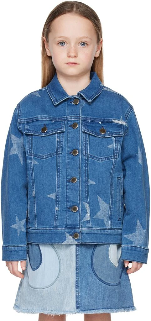 商品Stella McCartney|Kids Navy Star Denim Jacket,价格¥645,第1张图片