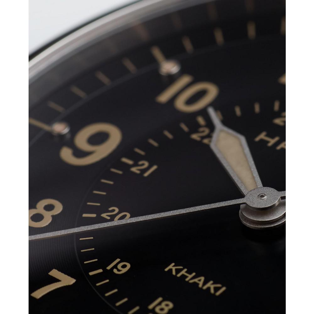 Men's Swiss Khaki Field Tan Leather Strap Watch 40mm H68551833商品第2张图片规格展示
