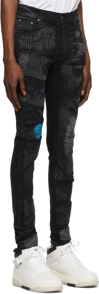 商品AMIRI|Black Distressed Jeans,价格¥10820,第4张图片详细描述