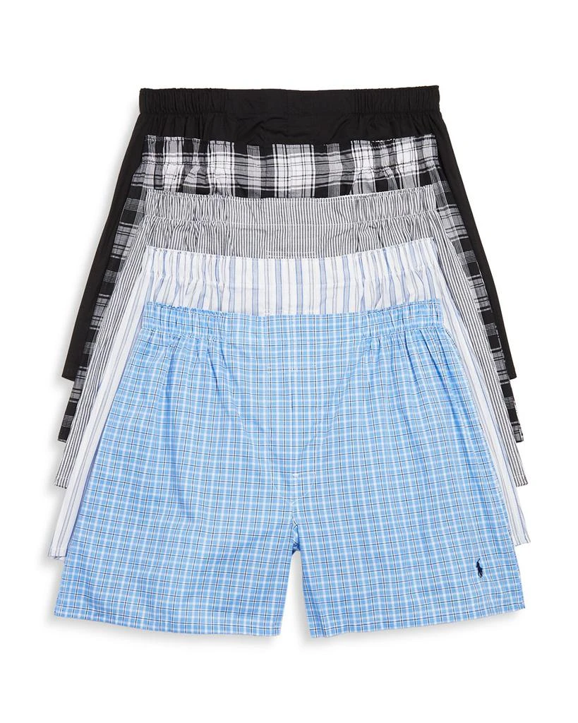 商品Ralph Lauren|Woven Boxers, Pack of 5,价格¥534,第1张图片