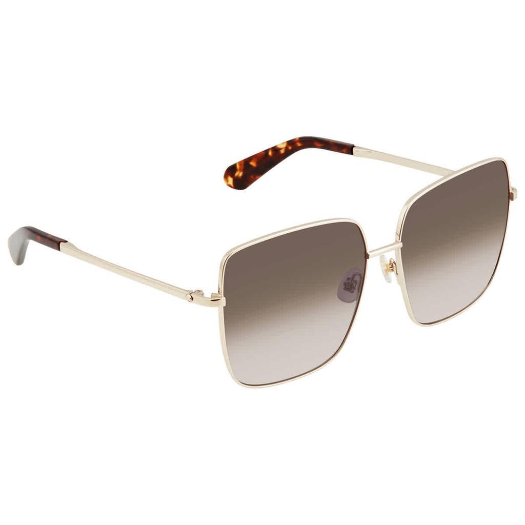 商品Kate Spade|Brown Gradient Square Ladies Sunglasses FENTON/G/S 0086/HA 60,价格¥440,第1张图片