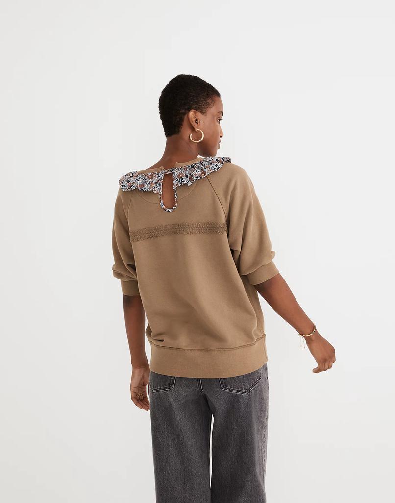 商品Madewell|Madewell x Rentrayage Upcycled Ruffle-Collar Sweatshirt,价格¥967,第5张图片详细描述