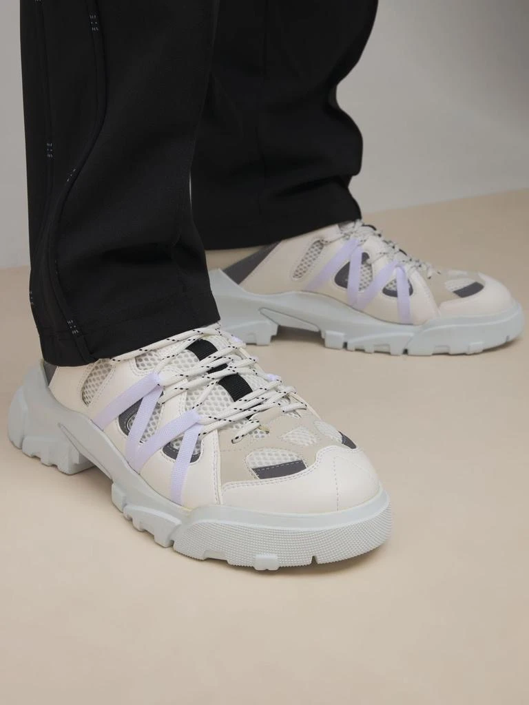 商品Alexander McQueen|Icon Zero Orbyt Low Top Sneakers,价格¥2961,第2张图片详细描述