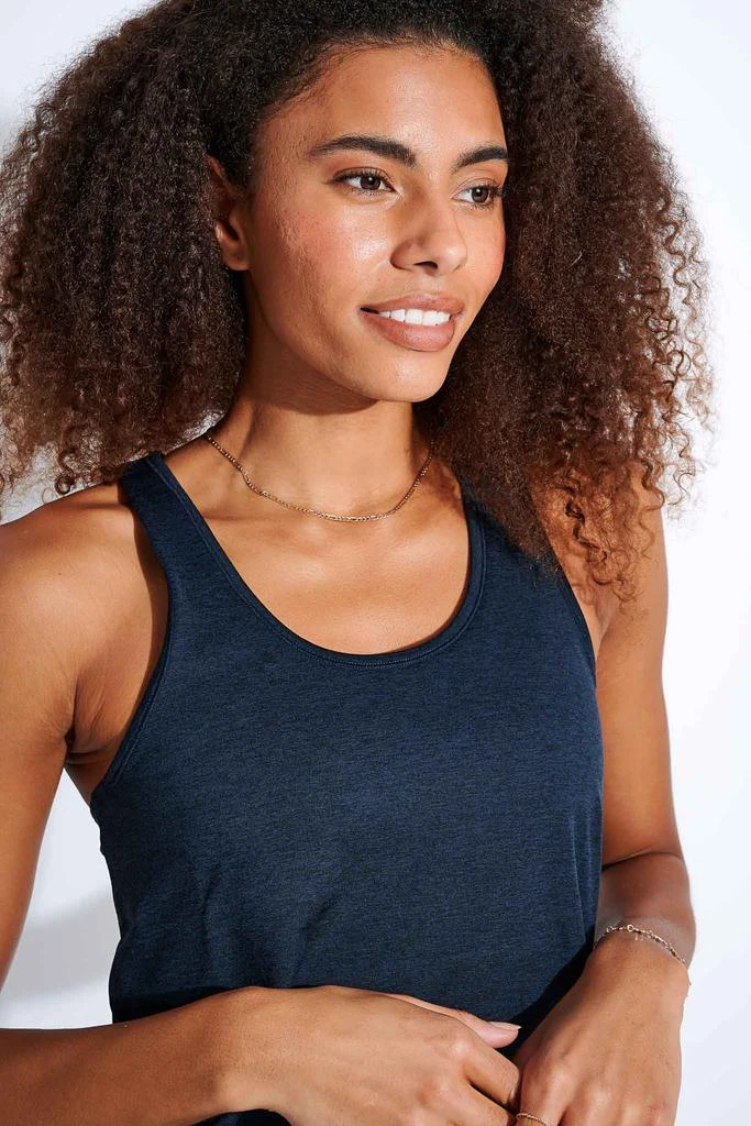 商品Girlfriend Collective|ReSet Relaxed Tank - Midnight,价格¥383,第4张图片详细描述