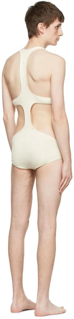 商品Rick Owens|White Organic Cotton One-Piece Swimsuit,价格¥1081,第3张图片详细描述