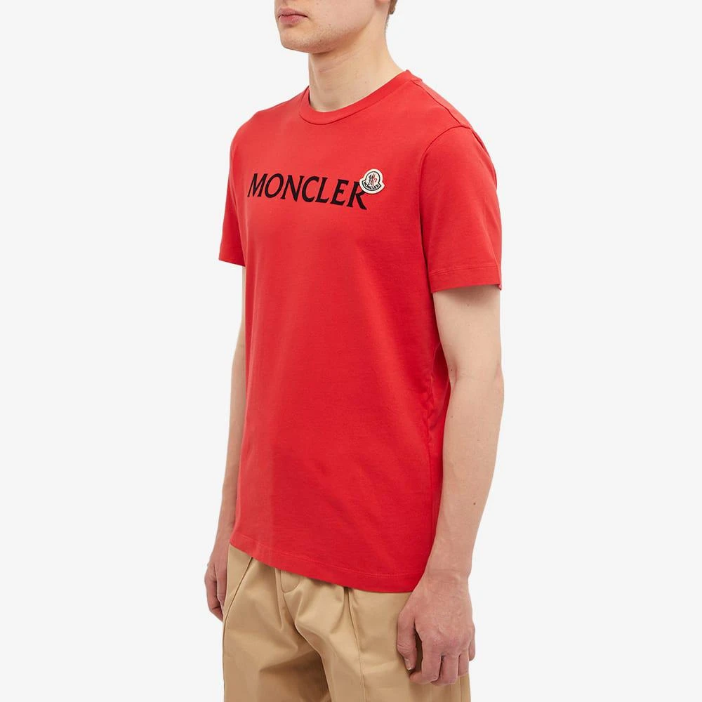 商品Moncler|Moncler Text Logo Tee,价格¥2427,第2张图片详细描述