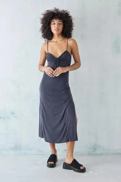 商品Urban Outfitters|UO Dasha Cupro Midi Dress,价格¥522,第1张图片