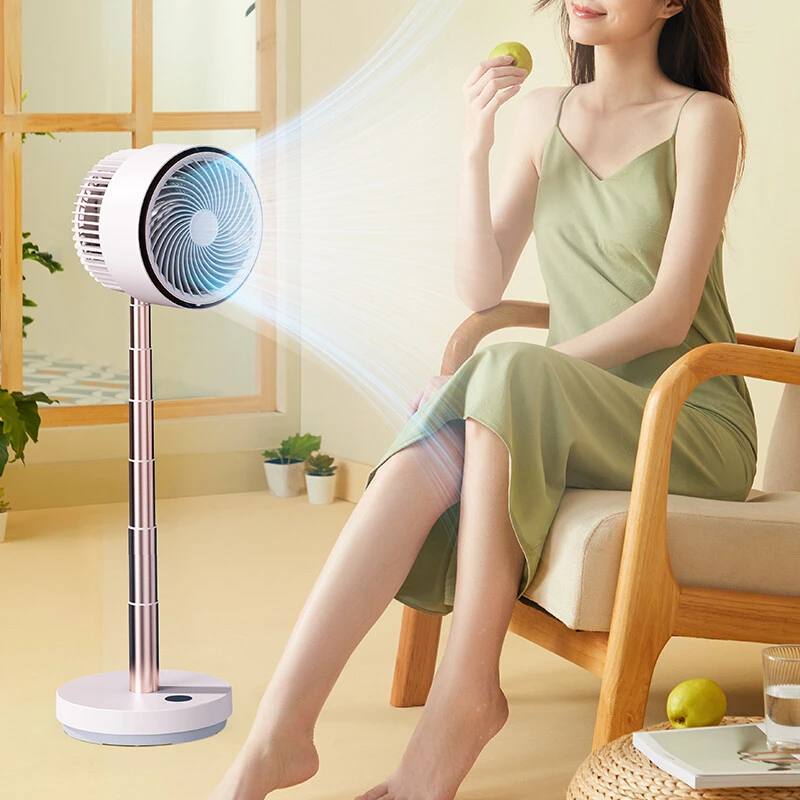 夏普（SHARP）循环扇可升降电风扇锂电池台地两用直流变频换气扇离子群香薰驱蚊风扇PJ-CD305A 白+金 商品