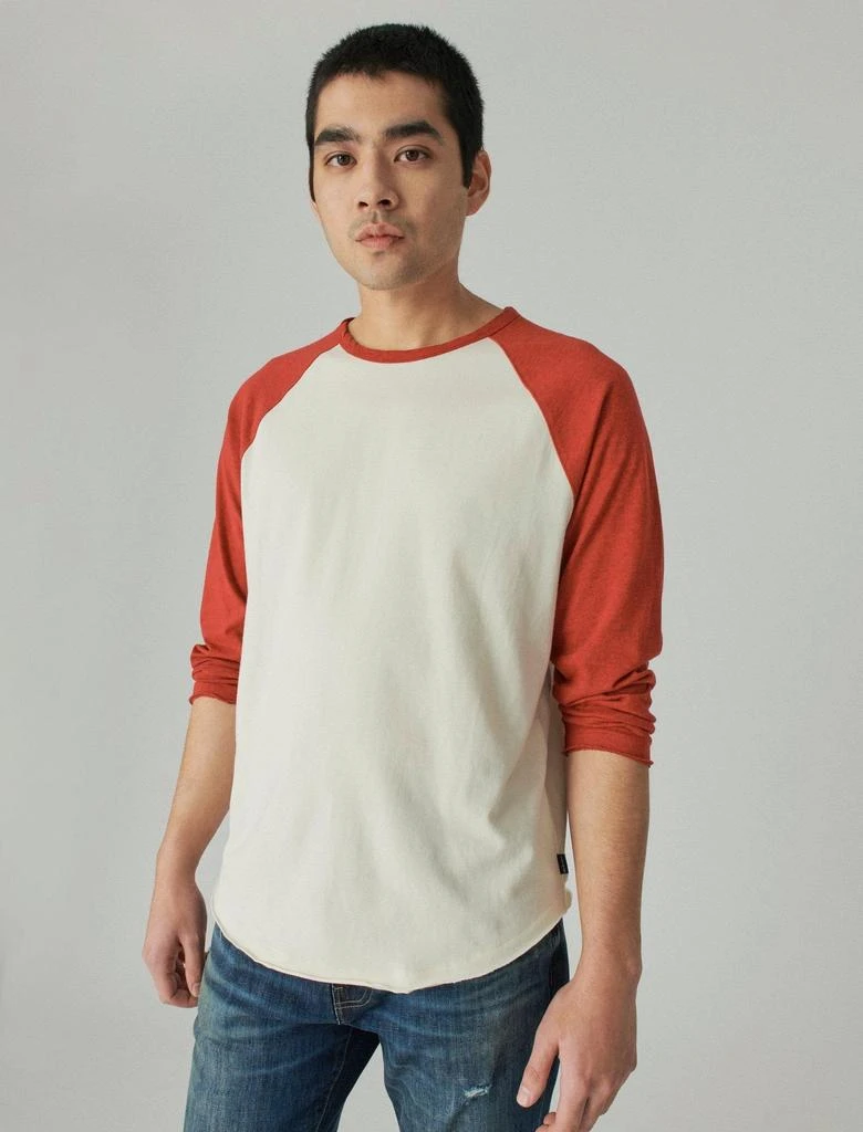 商品Lucky Brand|Lucky Brand Mens Baseball Long Sleeve Tee,价格¥161,第5张图片详细描述