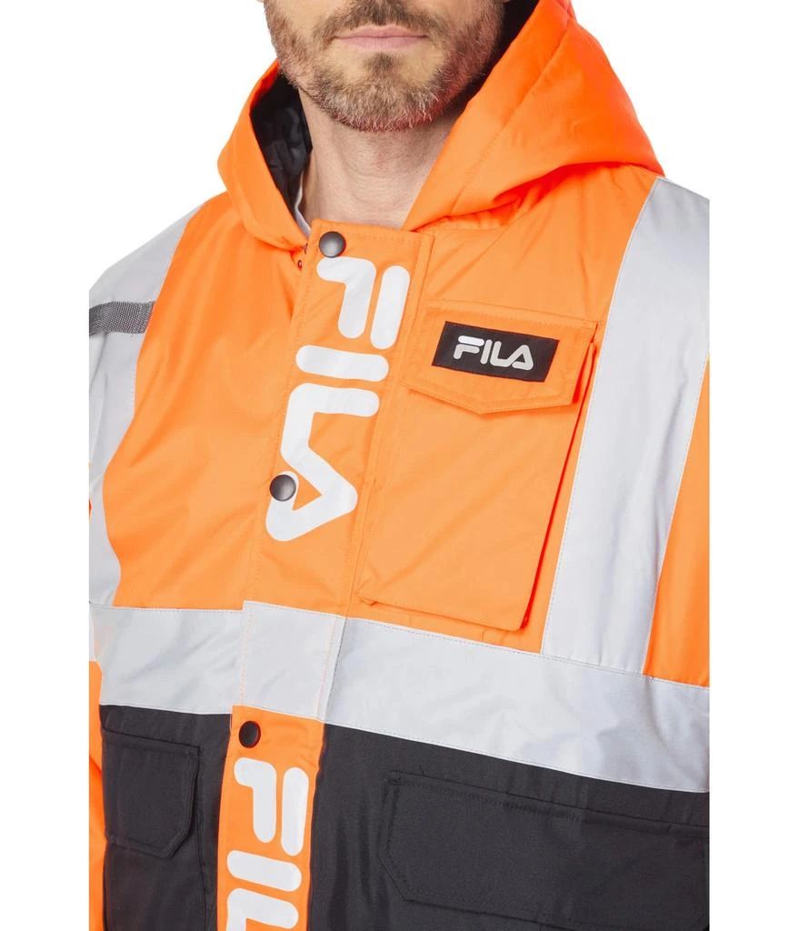 商品Fila|High-Visibility Bomber Hooded Jacket,价格¥337,第3张图片详细描述