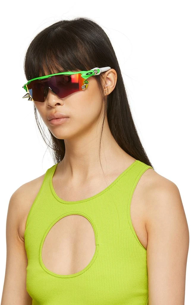 商品Vetements|Orange & Green Oakley Edition Spikes 200 Radar EV Sunglasses,价格¥2657,第4张图片详细描述