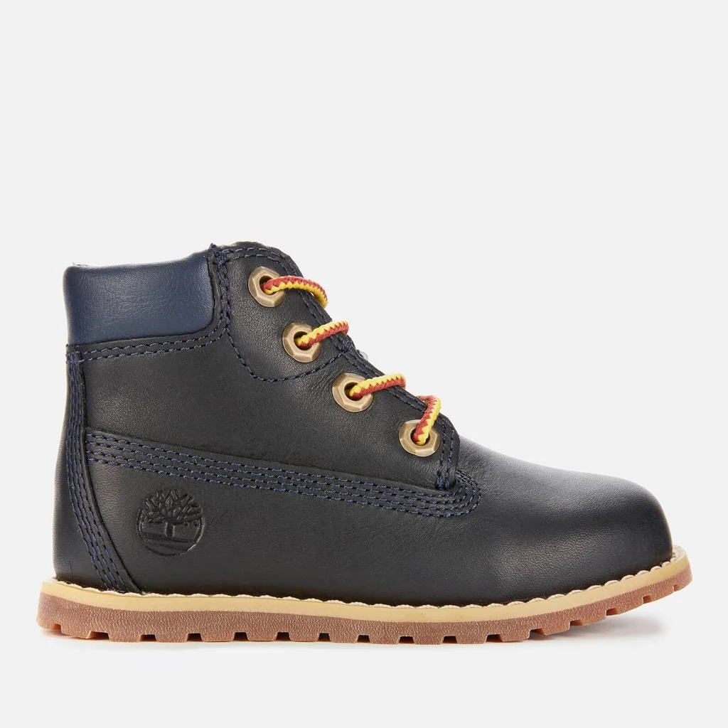 商品Timberland|Timberland Toddlers' Pokey Pine Leather 6 Inch Boots - Navy,价格¥265,第1张图片