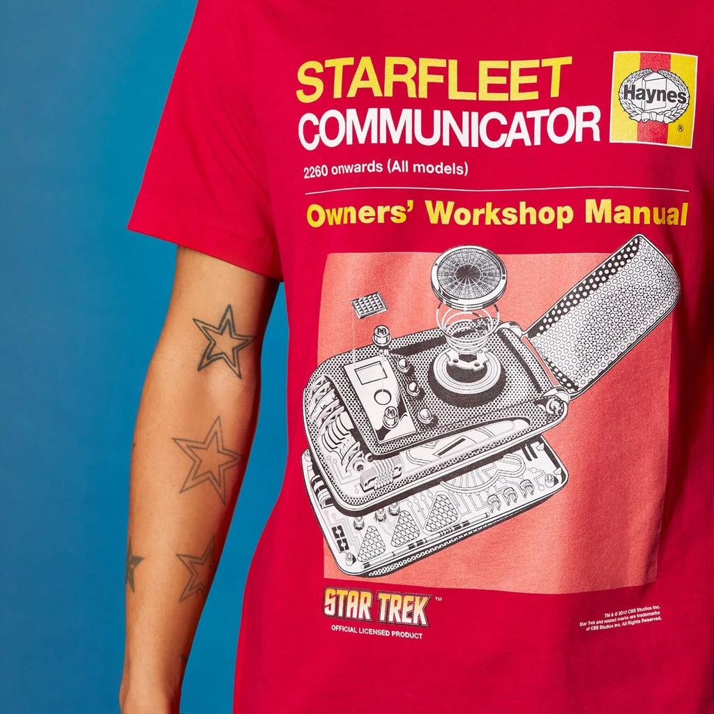 商品Original Hero|Star Trek Haynes - Communicator T-Shirt - Red,价格¥169,第5张图片详细描述