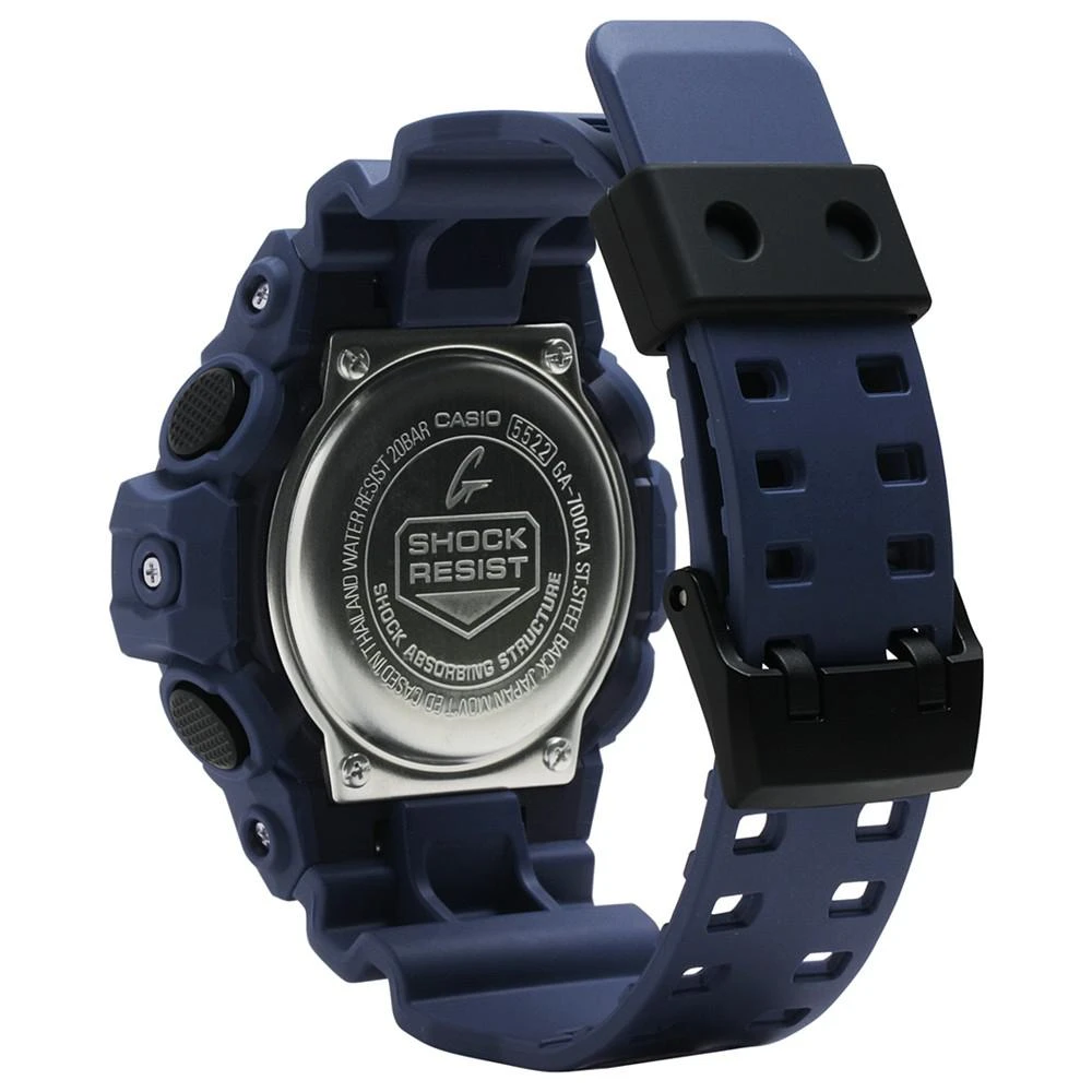 商品G-Shock|Men's Analog Digital Blue Resin Strap Watch 53mm GA700CA-2A,价格¥741,第2张图片详细描述