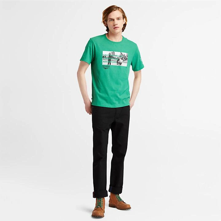 商品Timberland|Moto Guzzi x Timberland® Photo T-shirt for Men in Green,价格¥209,第3张图片详细描述