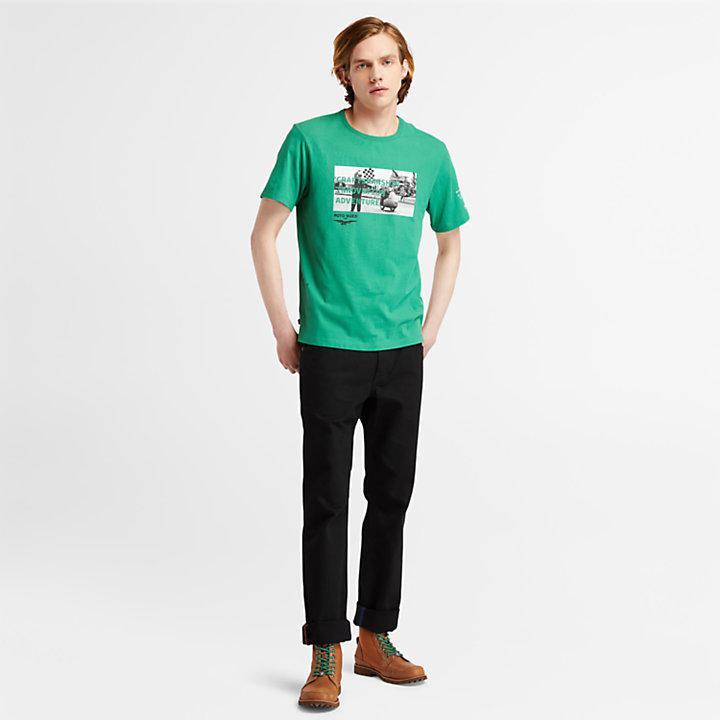 商品Timberland|Moto Guzzi x Timberland® Photo T-shirt for Men in Green,价格¥209,第5张图片详细描述
