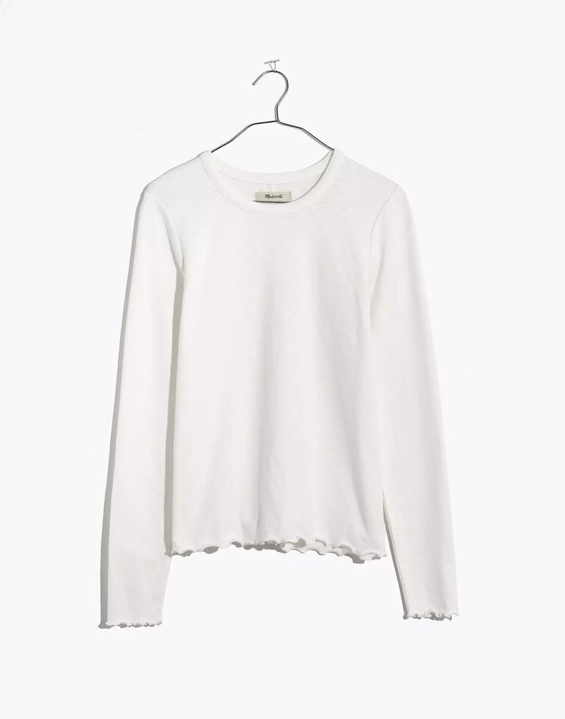 商品Madewell|Long-Sleeve Baby Tee,价格¥287-¥331,第6张图片详细描述