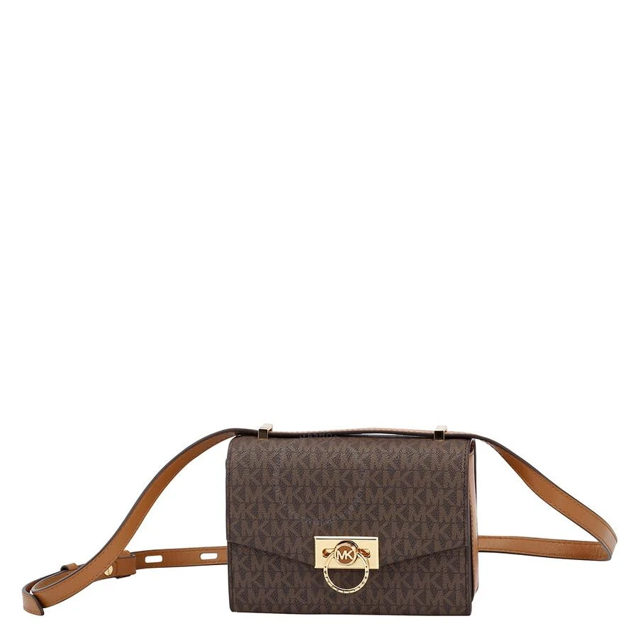 商品Michael Kors|Ladies Hendrix Extra-small Logo Convertible Crossbody Bag - Brown,价格¥1463,第1张图片