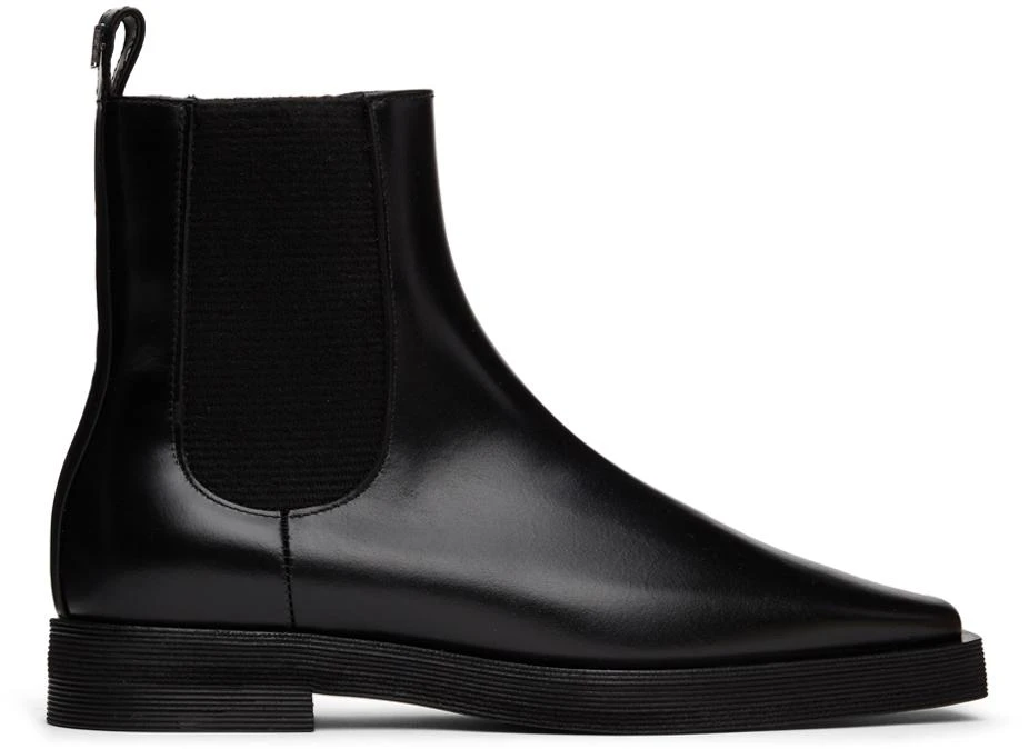 商品Totême|Black Leather Ankle Boots,价格¥7306,第1张图片