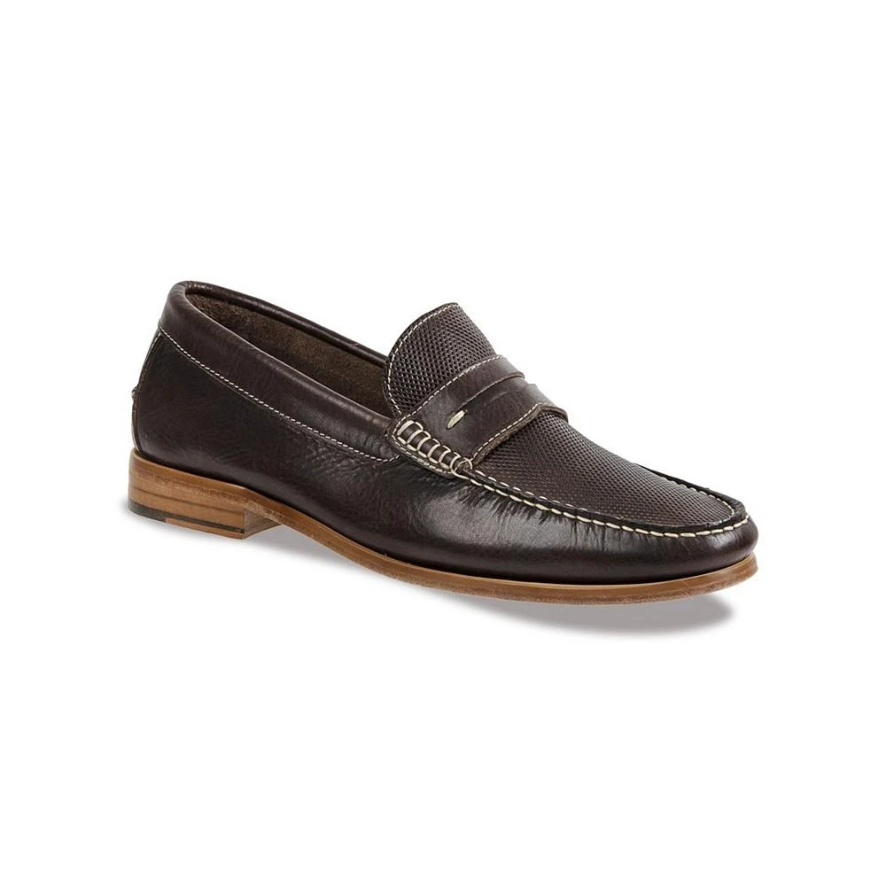 商品Sandro Moscoloni|Men's Moc Toe Penny Strap with Textured Vamp,价格¥1310,第1张图片