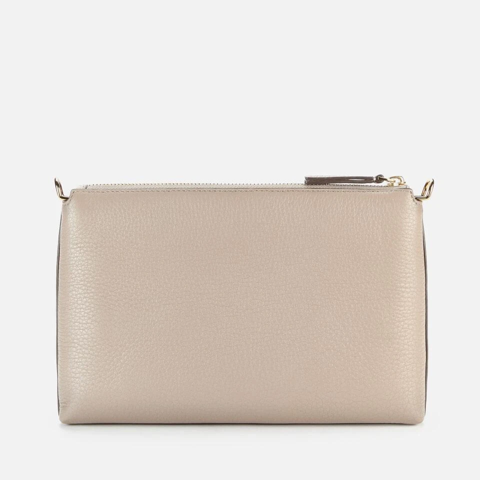 商品Tory Burch|Tory Burch Women's Kira Pebbled Top Zip Cross Body Bag - Grey Heron,价格¥1778,第3张图片详细描述