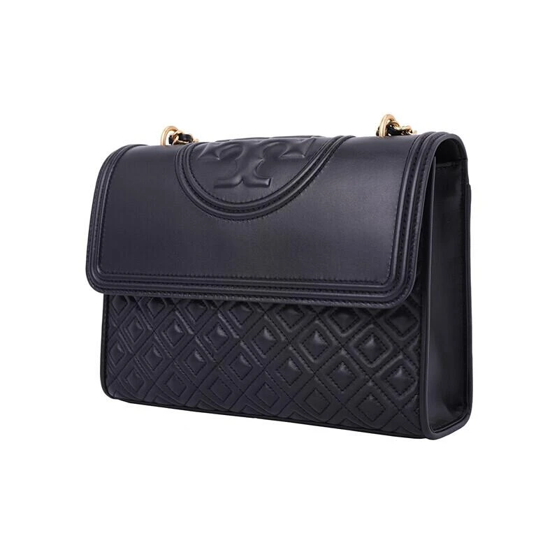 商品[国内直发] Tory Burch|TORY BURCH 托里·伯奇 奢侈品 TB女包 黑色皮革单肩斜挎包 43833 001,价格¥2730,第3张图片详细描述