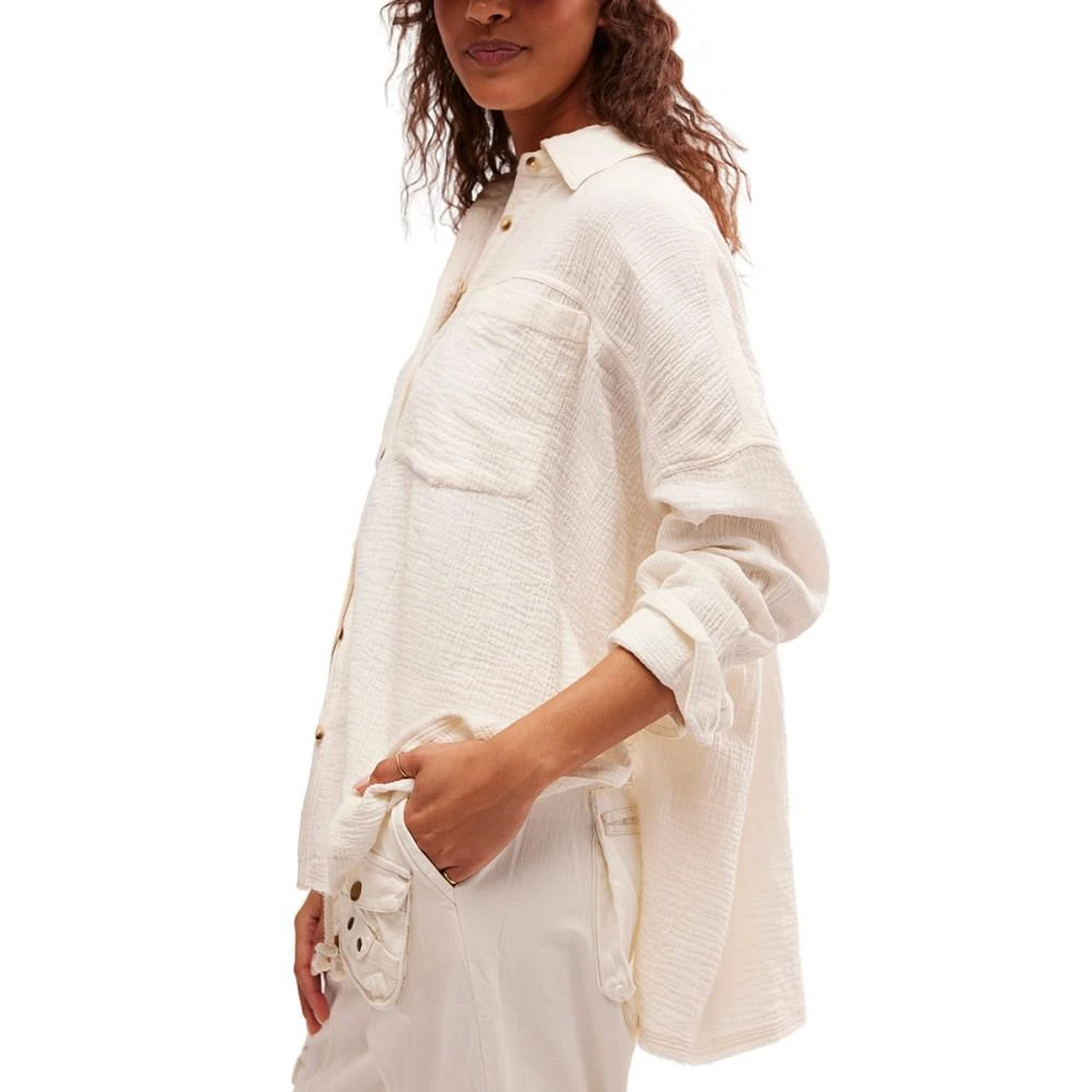 商品Free People|Women's Cardiff Cotton Long-Sleeve Shirt,价格¥809,第3张图片详细描述