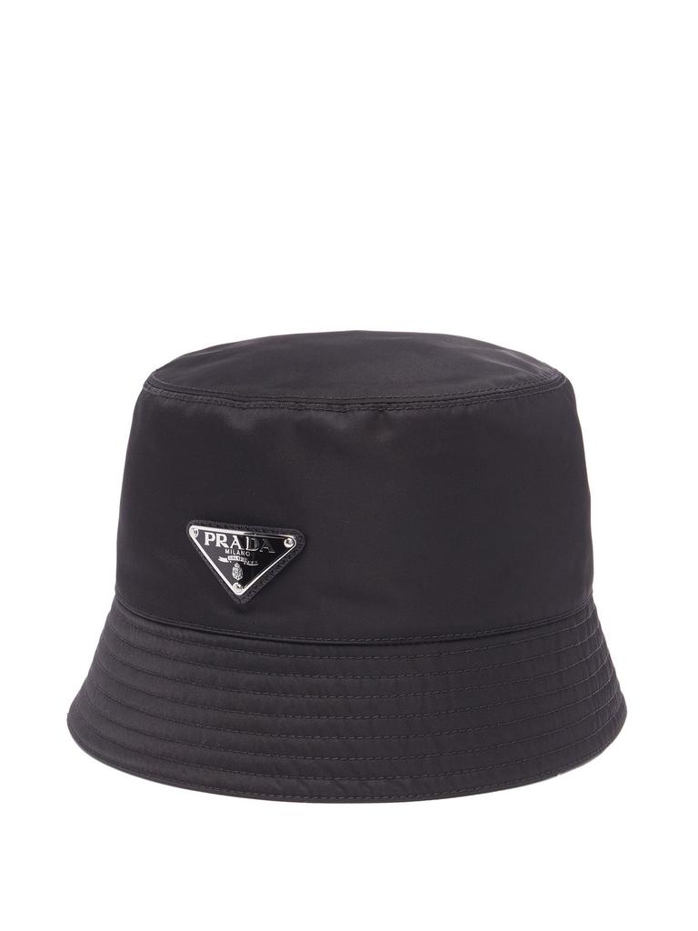 Triangle logo-plaque nylon bucket hat商品第1张图片规格展示