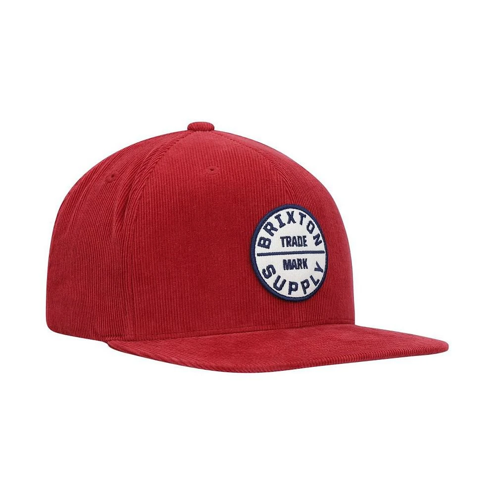 商品Brixton|Men's Red Oath III Snapback Hat,价格¥211,第3张图片详细描述