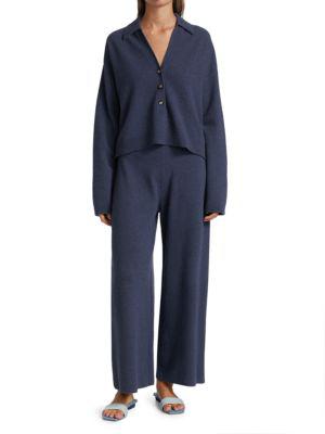 Takira Long-Sleeve Polo Sweater商品第7张图片规格展示