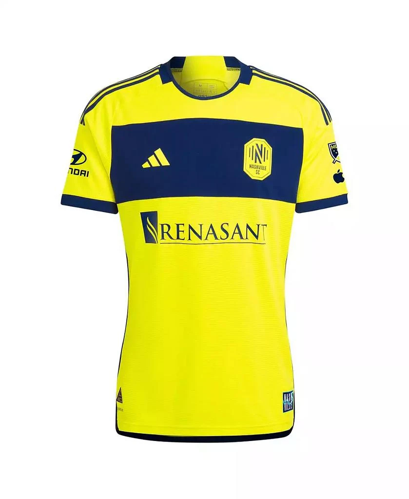 商品Adidas|Men's Hany Mukhtar Yellow Nashville SC 2024 the 615 Kit Authentic Player Jersey,价格¥1445,第2张图片详细描述