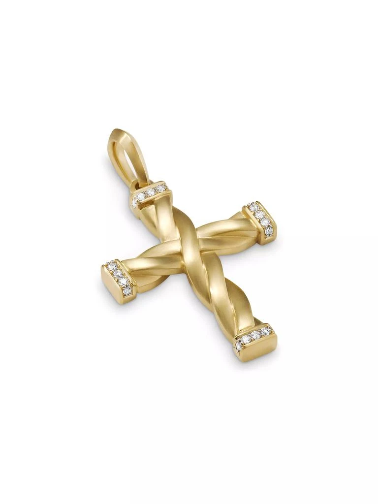 商品David Yurman|DY Helios™ Cross Pendant in 18K Yellow Gold, 48MM,价格¥23226,第2张图片详细描述