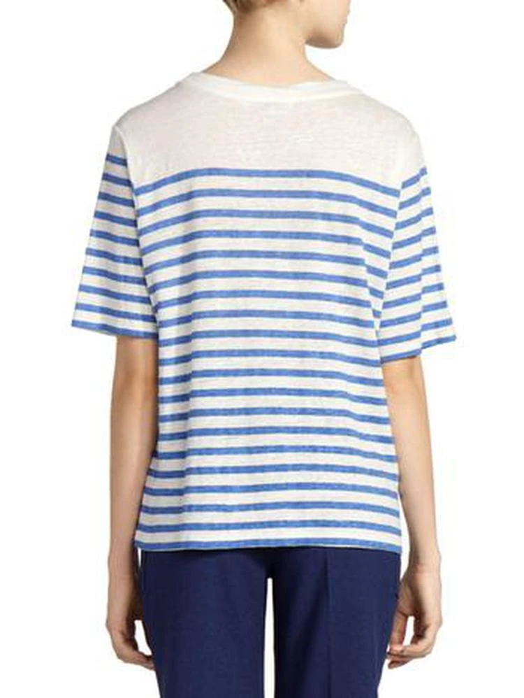 商品Acne Studios|Acne Studios - Stripe Linen T-Shirt,价格¥466,第4张图片详细描述