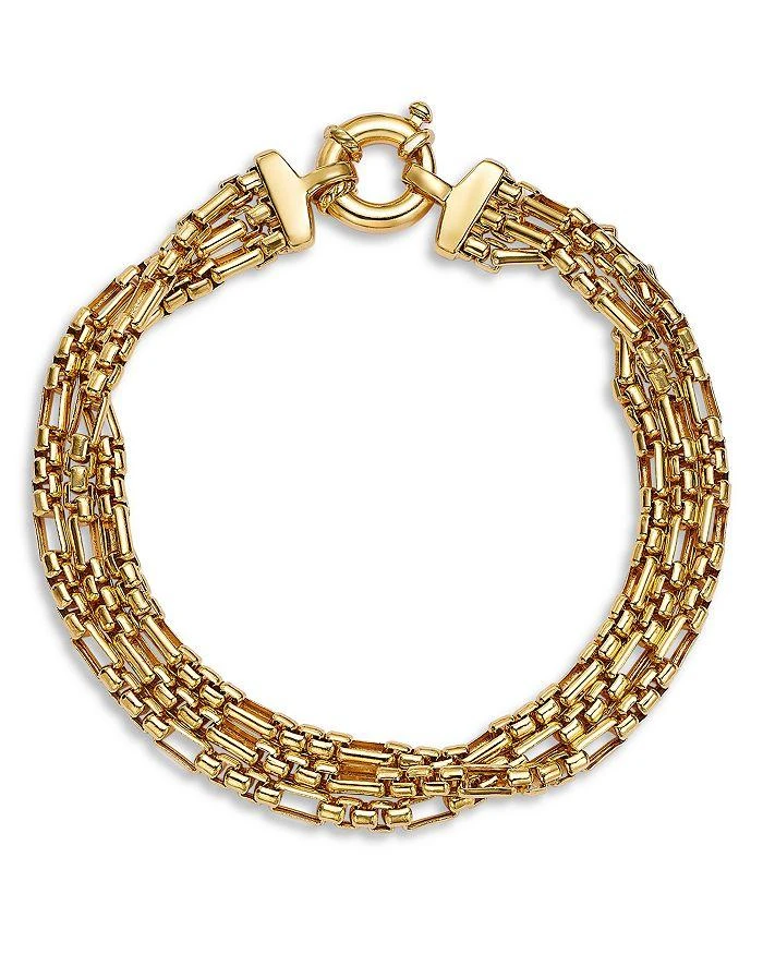 商品Alberto Amati|14K Yellow Gold Triple Layer Box Link Chain Bracelet,价格¥18227,第1张图片详细描述