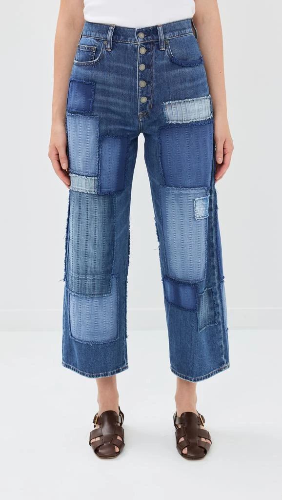 Patchwork Crop Denim Jeans 商品