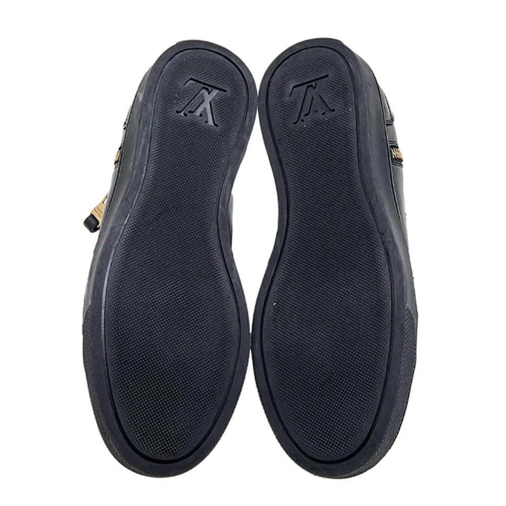 Louis Vuitton Black Leather Zip Detail High Top Sneakers Size 36.5 商品