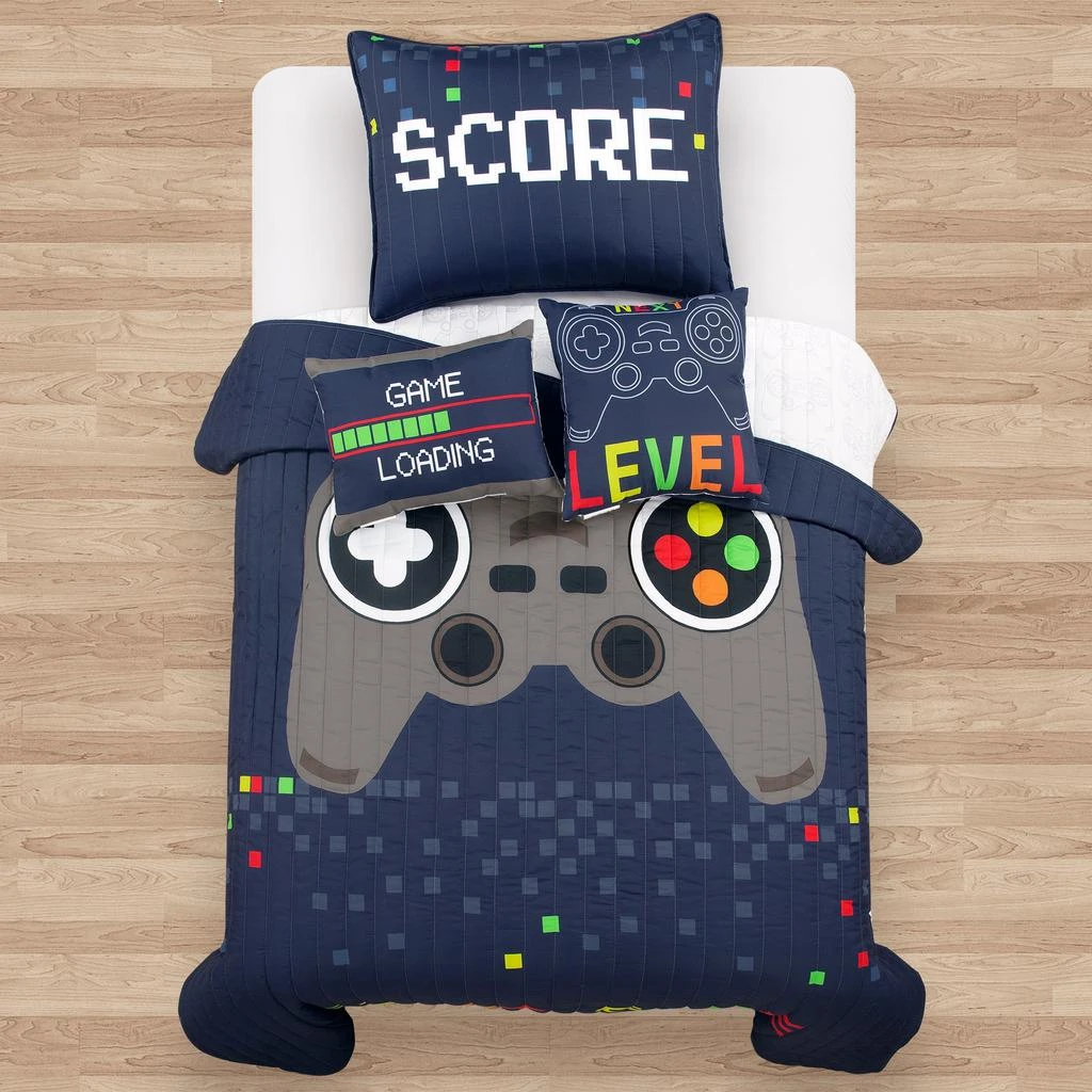 商品Lush Decor|Video Games Reversible Oversized Quilt 4Pc Set,价格¥978,第2张图片详细描述