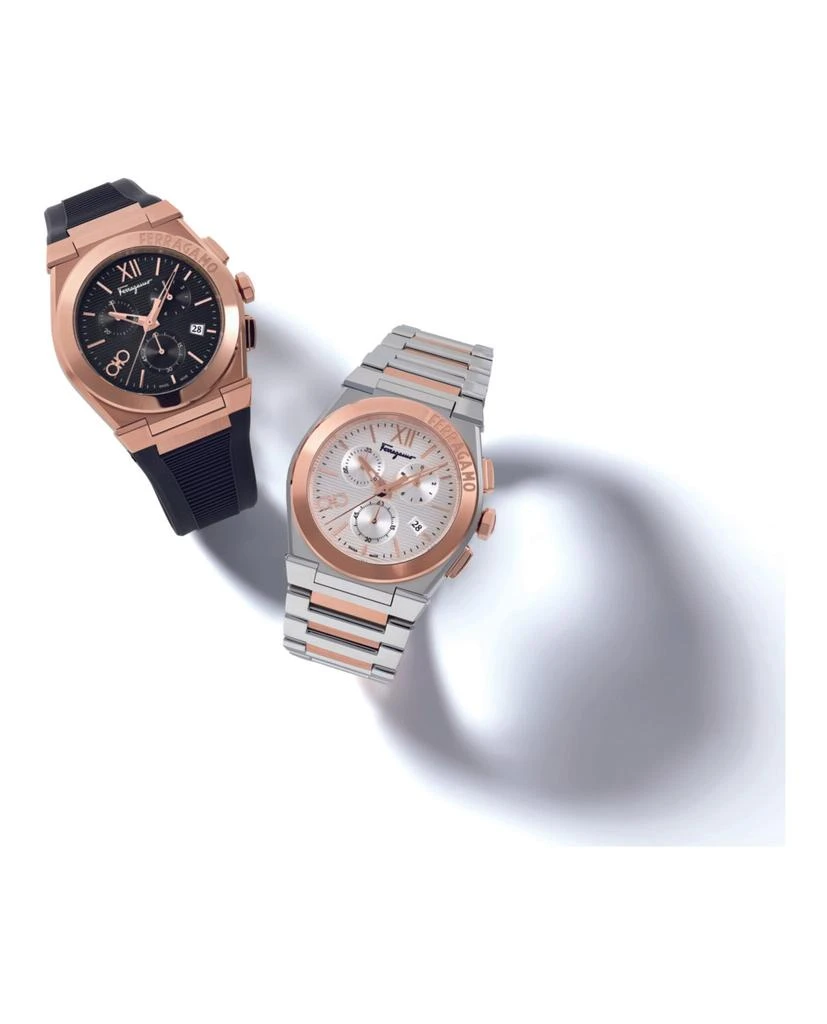 商品Salvatore Ferragamo|Vega Chrono Silicone Watch,价格¥2982,第5张图片详细描述