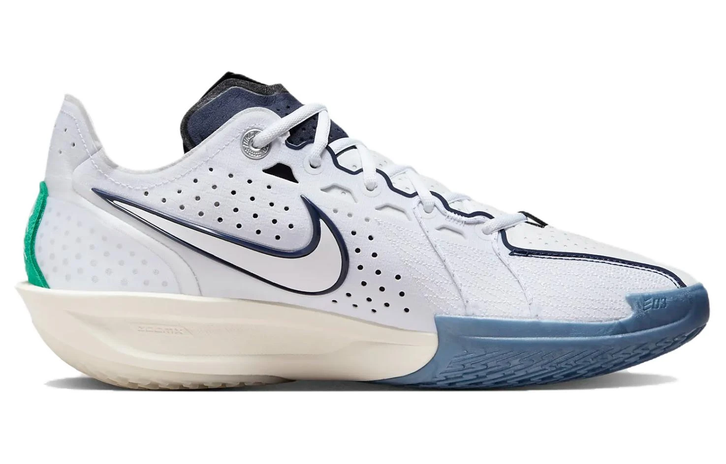商品[国内直发] NIKE|Air Zoom G.T. Cut 3 ASW 圆头舒适 低帮 篮球鞋 男款 白蓝 国外版,价格¥1289,第3张图片详细描述