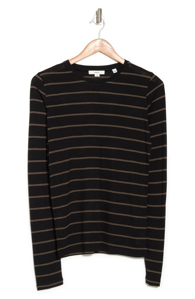 商品Vince|Stripe Long Sleeve Crewneck Shirt,价格¥515,第5张图片详细描述