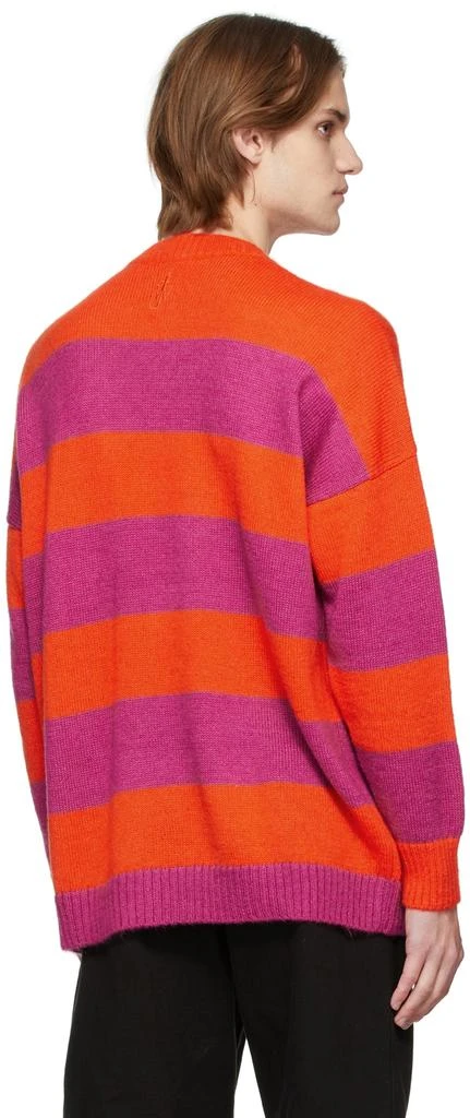 商品JW Anderson|Red & Pink Striped Patchpocket Sweater,价格¥1801,第3张图片详细描述