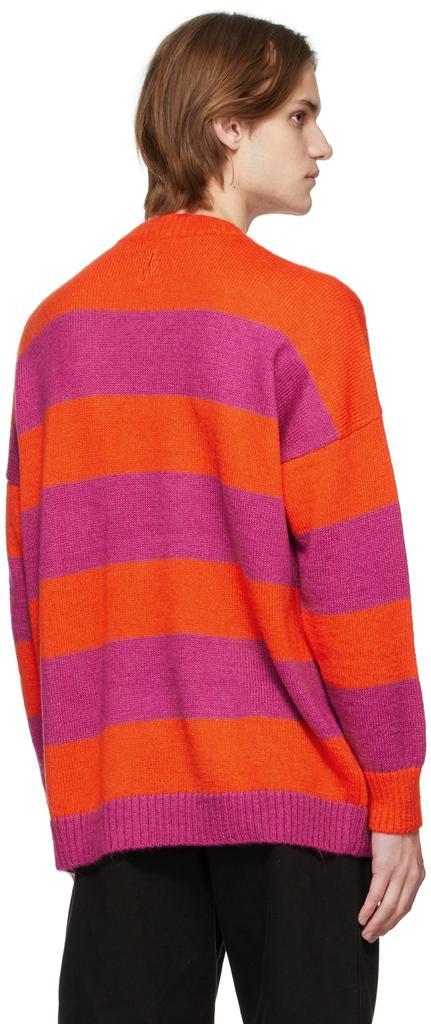 商品JW Anderson|Red & Pink Striped Patchpocket Sweater,价格¥5017,第5张图片详细描述