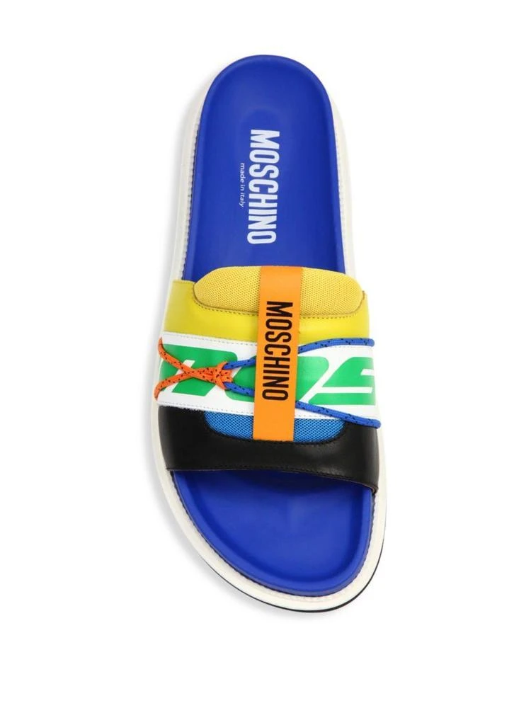 商品Moschino|Multicolored Leather Sandals,价格¥1760,第4张图片详细描述