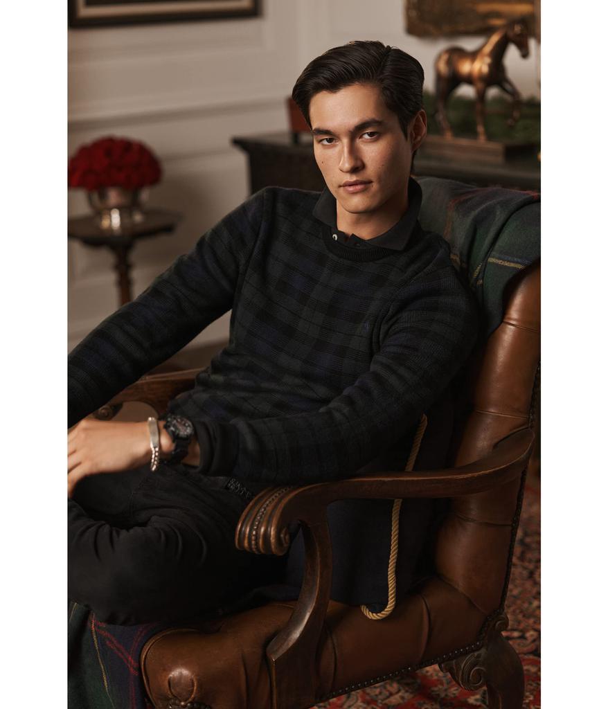商品Ralph Lauren|Plaid Washable Wool Sweater,价格¥826,第7张图片详细描述