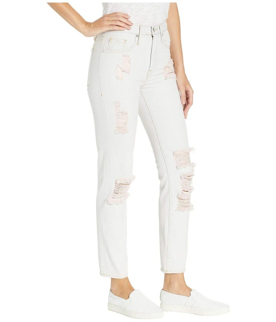 商品Juicy Couture|Pink Pigment Distressed Girlfriend Jeans,价格¥303,第4张图片详细描述