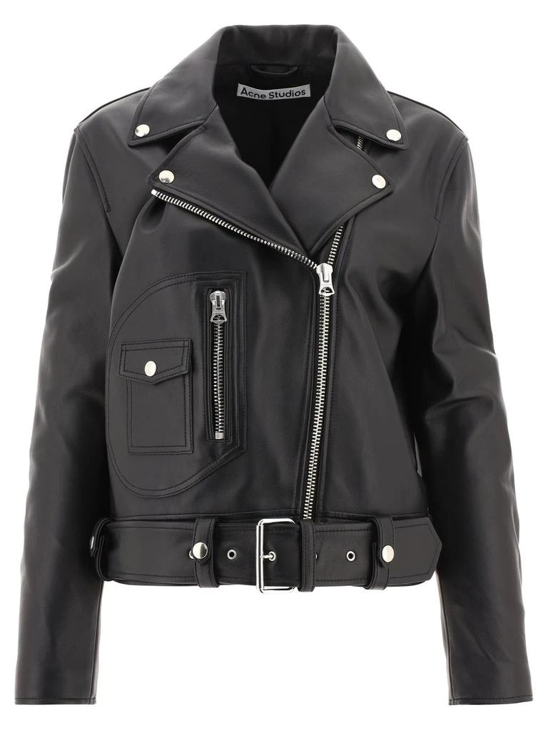 商品Acne Studios|Acne Studios Zip-Up Biker Jacket,价格¥5862,第1张图片