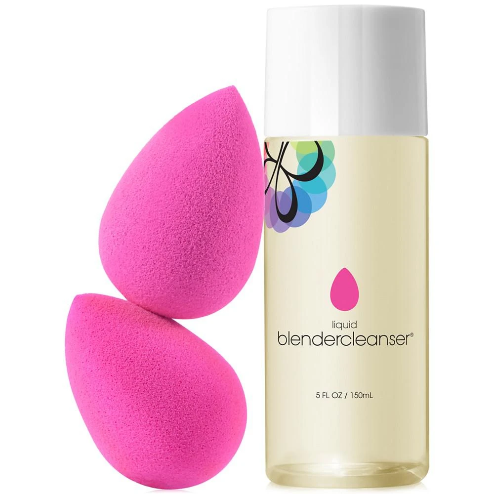 商品beautyblender|美妆蛋两只装+美妆蛋清洗液 beautyblender® pink beautyblender® duo and blendercleanser®, 5 oz,价格¥337,第1张图片