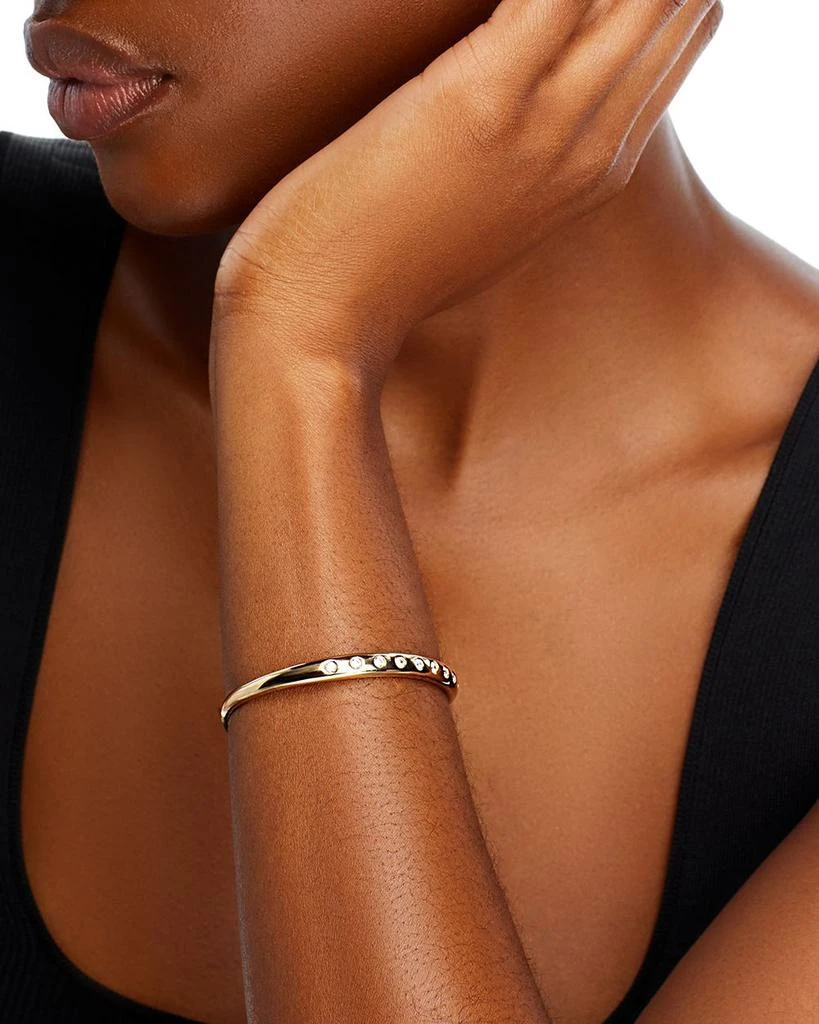 Diamond Bezel Cuff Bangle Bracelet in 14K Yellow Gold, 1.0 tcw 商品