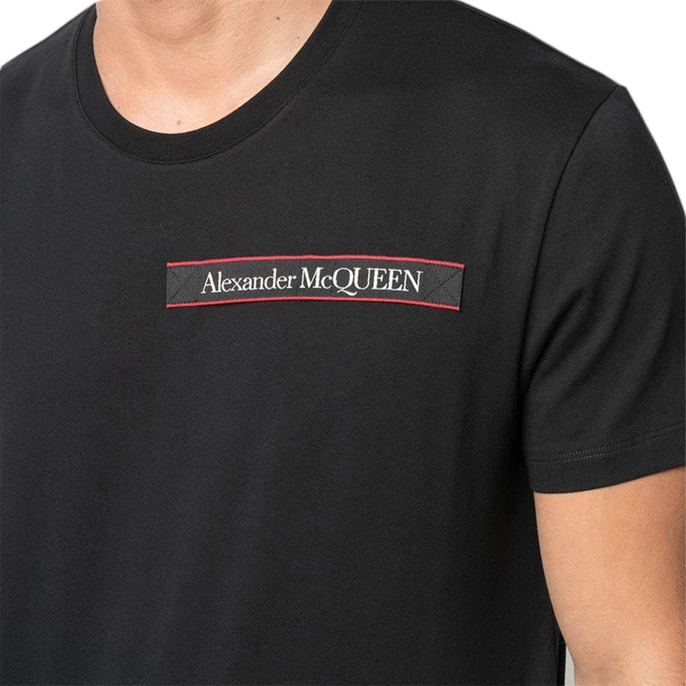 ALEXANDER MCQUEEN 亚历山大·麦昆 男士黑色棉质T恤 642662-QQX74-1000 商品