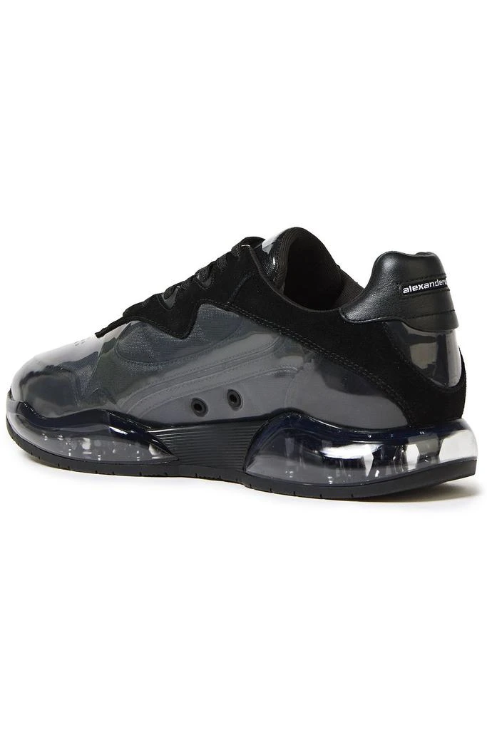 商品Alexander Wang|Stadium layered PVC, leather, suede and mesh sneakers,价格¥2620,第3张图片详细描述